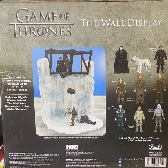 Funko Game of Thrones THE WALL Action Figure PLAYSET DISPLAY W/Tyrion New - Picture 8 of 9